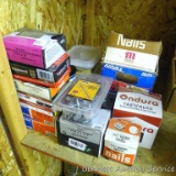 Partial boxes of screws and nails, incl finishing, pole barn screws, masonry threaded nails, cabinet