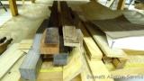 Stack of wood patterns, jigs and misc. pieces of wood up to 48