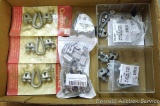 Wire rope clips, thimble sets & splicing sleeves. Most are NIP.