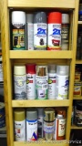 No shipping. Spray cans of paint including Rust-Oleum, Krylon, Plasti-Kote and more.