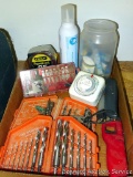 High speed drill bits; Tool Shop 15 pc. Knife set; Stanley 25' Powerlock; Intermatic indoor timer;