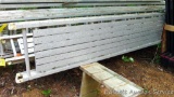 Werner Model 2516 aluminum scaffolding plank. Rated for 500 lbs and is approx. 16' long, 20
