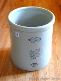 12 gallon Western Stoneware crock is in good shape with only a couple of small chips noted at foot