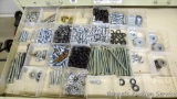 Contents of drawer includes carriage bolts, lag screws, washers, nuts, hard bolts, lock nuts and