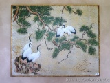 Lovely painting by Lee Kyaulok (sp?) has a great frame and measures 61