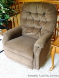 La-Z-Boy rocker recliner is a nice smaller size. Foot rest raises as it should. All in good