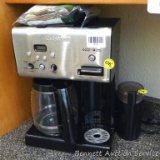 Cuisinart coffee maker has a twelve cup carafe and single serve maker; Krups coffee grinder. Both