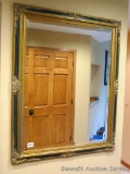 Nice large entry mirror measures approx. 3' x 4'.