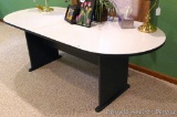 Nice sturdy desk or smaller conference table measures 3' x nearly 7' long and 29