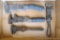 Antique adjustable wrenches, largest is 11-1/2