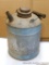 Antique kerosene can is 6-3/4