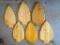 Six wooden antler mount boards, each is 9