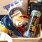 Three extension cords; 8 ft. flexible cord organizer; 2 new pkgs. Weld It all purpose adhesive; lots