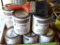 Eleven quarts of M.L. Campbell DuraVar satin wood finish C142 14; two paint brushes.