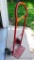 Metal hand cart is 16-3/4