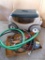 Plastic rolling garden cart is 12-1/2