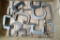 Variety of C-clamps, largest is 4