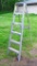 Keller step ladder is model No 936. Measures about 6' when folded. Has paint tray.