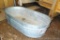 Nice big metal washtub is about 23