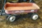Vintage Radio Flyer wagon is in overall good condition and measures about 34
