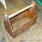 Cute wooden tool box is about 15