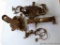 Two Victor No 2 coil spring traps, plus another Victor trap. Larger ones are about 6-1/2