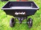 AgriFab pull behind seed spreader; bucket is about 22