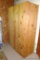 Nice large wooden storage cabinet will make a great pantry or storage for basement or garage.