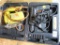 Black & Decker drill with box and a Black & Decker jig saw; both work. Cord of drill has been taped.