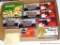 Full and partial boxes of .22LR cartridges, plus a box .17 Aguila - missing one round.