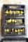 Almost a complete set of router bits, some have bearings. Largest is 1