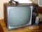 Very vintage new-in-box Zenith black and white television still has original tag. Works.