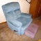 Rocker recliner is comfortable, matches lot 910.