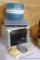 Compact Showtime + Rotisserie & BBQ Oven with manual; Cajun Batter Bowl with recipes. All 3 settings