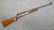 Side lever spring action .22 cal pellet rifle has fully adjustable rear sight and is adult sized.