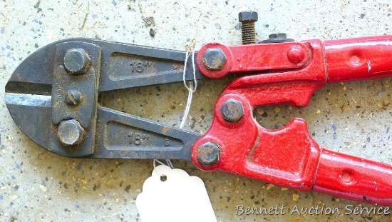 Plymouth Forge 18" bolt cutter. Jaws have a small nick.