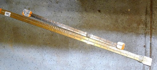 Two National Hardware piano hinges are NIP. Packages say they are 1-1/16" x 30" and 1-1/2" x 48".