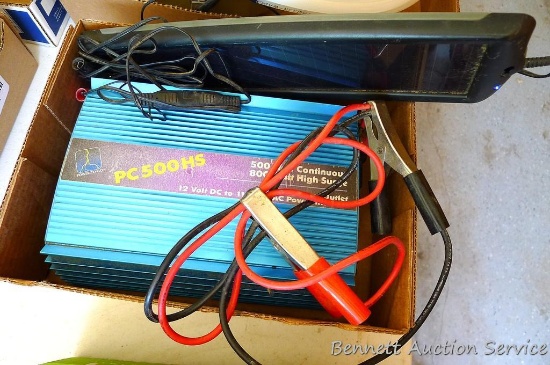PC500HS 500 WATT continuous 800 WATT high surge 12V DC to 110 V AC power inverter.