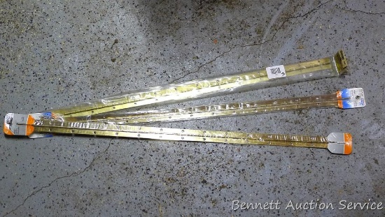 Stanley and National Hardware hinges. Hinges measure 1-1/16" x 30". All look to be NIP.