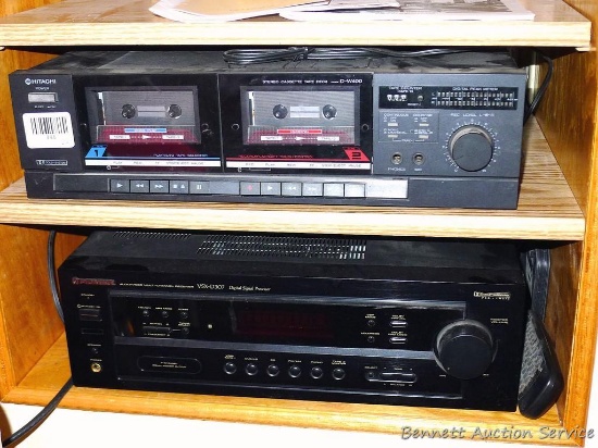 Pioneer Audio/Video multi-channel receiver with speakers and HTP subwoofer. Pioneer receiver is