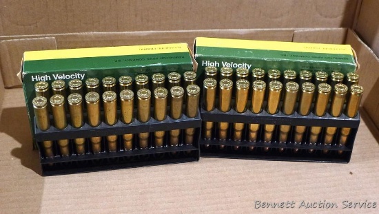 40 rounds total Remington .30-06 Springfield - 20 rounds of 150 grain PSP and 20 rounds 180 grain