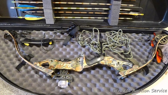 Golden Eagle Evolution Advantage compound bow, 30" draw length, 45-60 lb. draw weight. Comes with