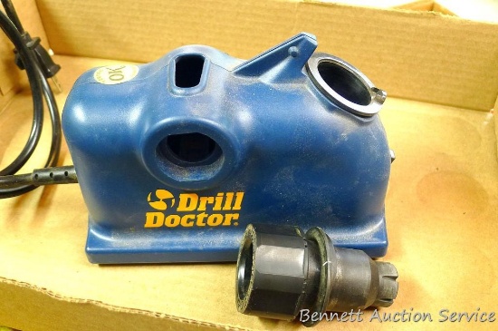 Drill Doctor drill bit sharpener, works and comes with box and papers.