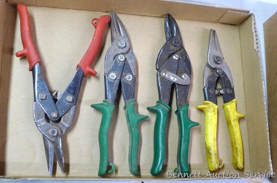 Stanley, Wiss and other metal cutters are all about 10" long.