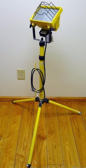 Halogen work light on adjustable stand. Works.