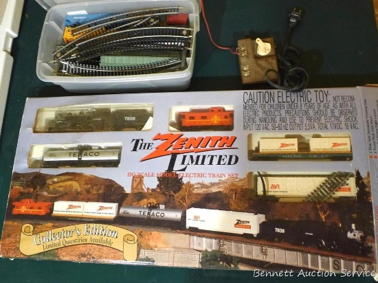 HO trains and parts including Zenith Limited Edition set.