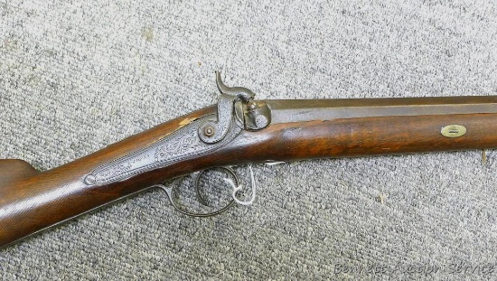 Delightful old muzzle loading black powder gun is marked 'London' on its octagonal breech and has an