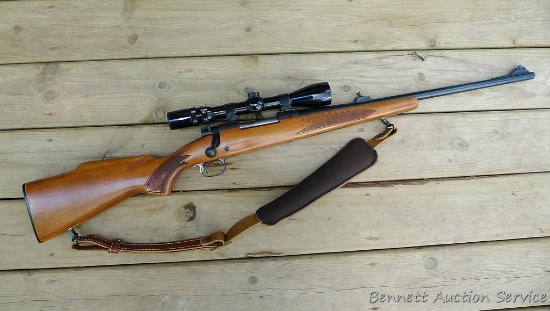 Winchester Model 670 bolt action rifle in .30-06 comes with a Bushnell 3-9x40 scope in Weaver rings