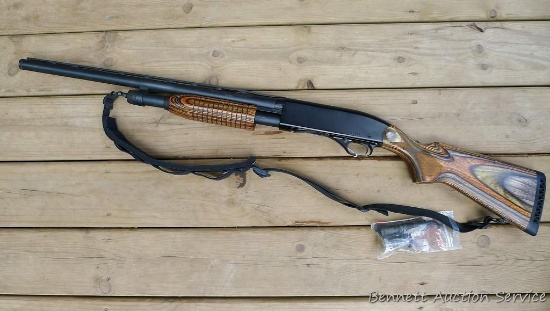 Winchester Model 1300 turkey gun is chambered 12 gauge, 3". Shotgun comes with four choke tubes and