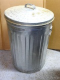 Behrens high grade steel 20 gallon galvanized trash or animal feed bin. Stands about 2' tall and